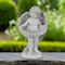 8" Cherub Wrapped in Wings Outdoor Garden Statue